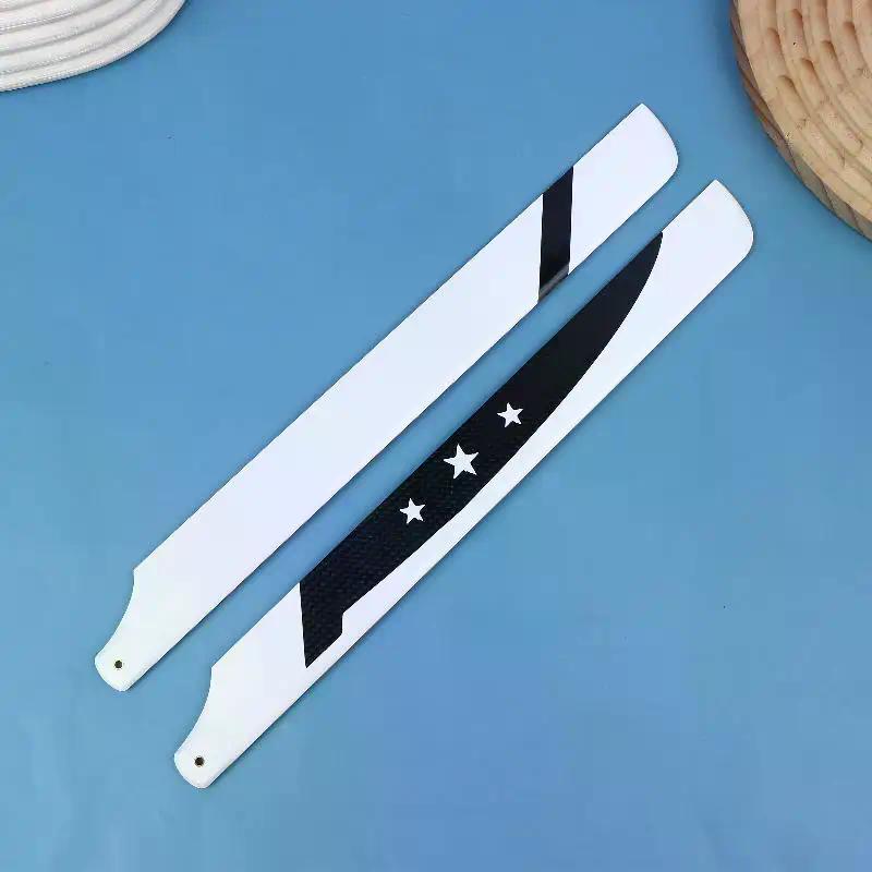 For 450 Series RC Helicopter Glass Carbon Main Rotor Blade Replacement Parts DIY RC Helicopter Propeller Accessories 1Pair