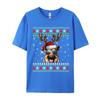 Gerunisex Shepherd Christmas Reindeer Ugly Sweater Xmas Tshirts Vintage T Shirts Faddish Adult Tops Tees
