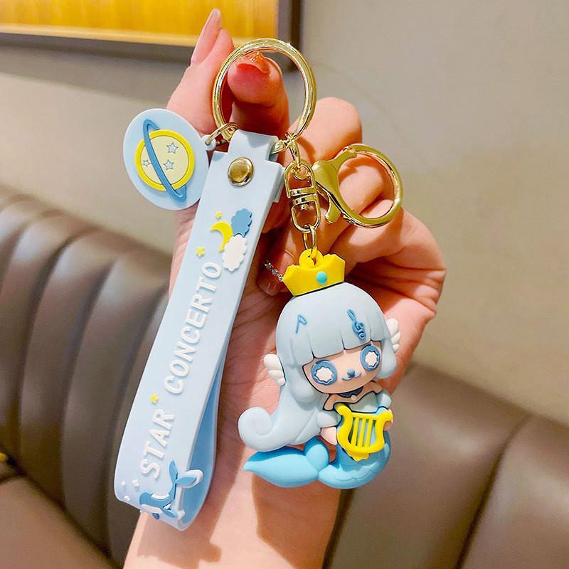 

Exquisite Keychain Mermaid Fashion Princess Style Cute Key Ring Ideal Gift For Parties Mermaid
