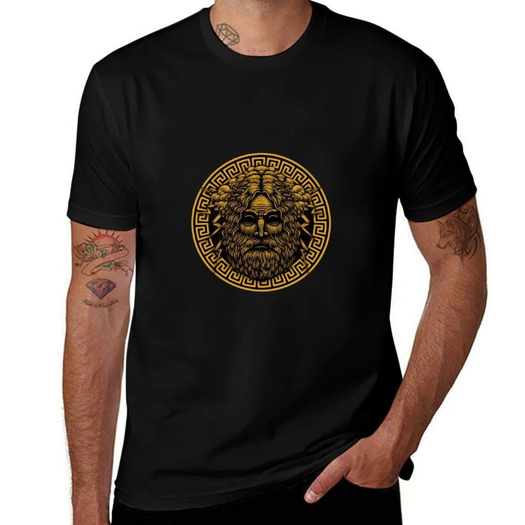 Zeus Gold Tshirt Modern Style Print Tshirt