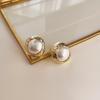 Retro fashion oil-dripping earrings niche temperament medieval style earrings personality high-end pearl earrings