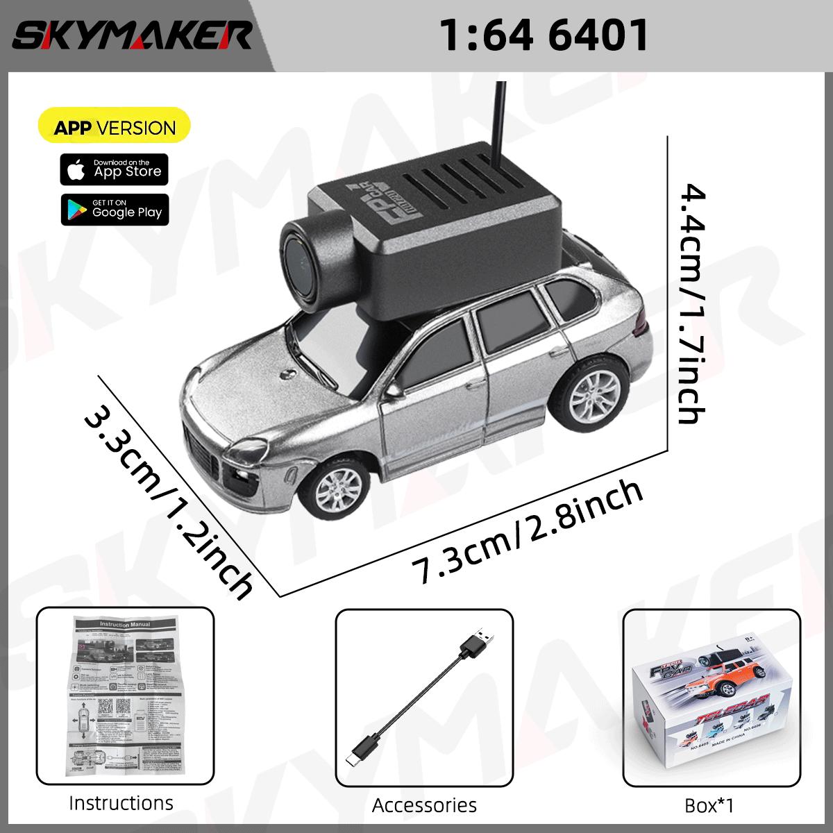 

Мини-машинка Wltoys Mini FPV с управлением через приложение, 1:Миниатюрная радиоуправляемая машинка с камерой, 64 светодиодами и подсветкой, 2,4 ГГц, игрушка для мальчиков, подарок.