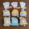 Japanese Sumikko Gurashi Idol Dress Series Fluffy Plush Doll Pendant Cute Tokage Tonkatsu Shirokuma Stuffed Animals Key Ring