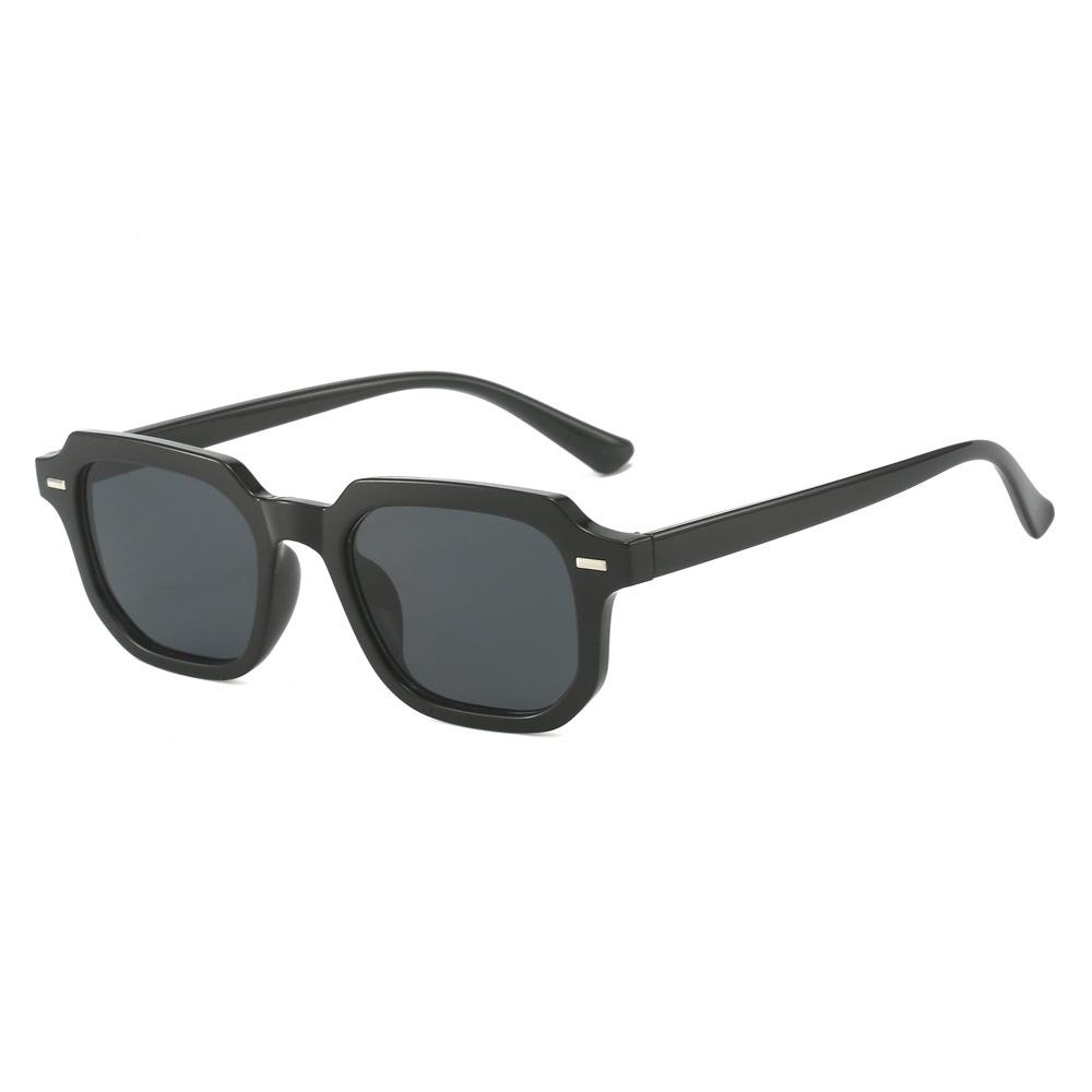 Men's Fashion Glasses New Trendy Square Frame Retro Rivet Y2K Music Festival Cool Street Style Decoration Suitable for Daily