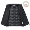 Men's Patchwork Duck Down Vest - Warm, Lightweight Stand Collar for Autumn/Winter