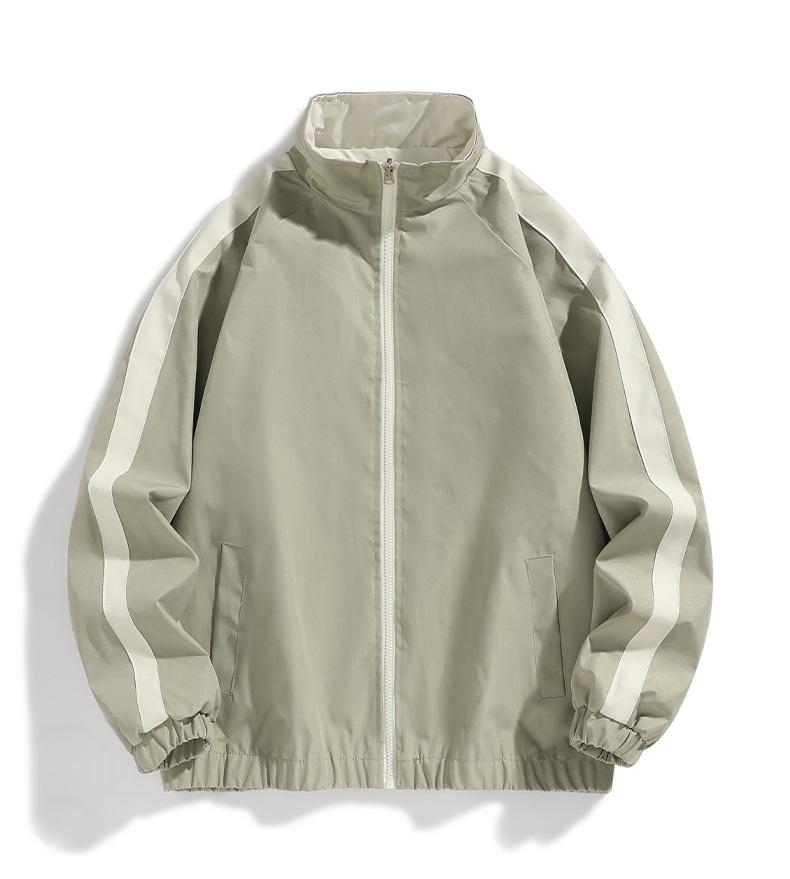 

Мужская двухсторонняя повседневная спортивная куртка: Корейский стиль весна/осень Large светло-зеленый