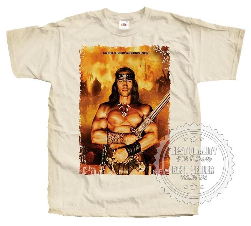 Conan the Barbarian 1982 T SHIRT v18 Poster Natural Beige all sizes S to 5XL S