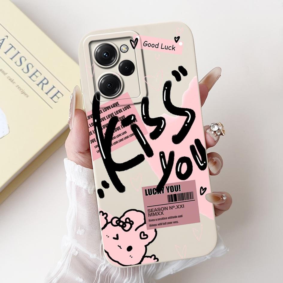For Xiaomi Poco X5 Pro 5G Case Fashion Butterfly Daisy Flowers Soft Silicone Cover For Xiaomi PocoX5 X5Pro Full Protection Funda