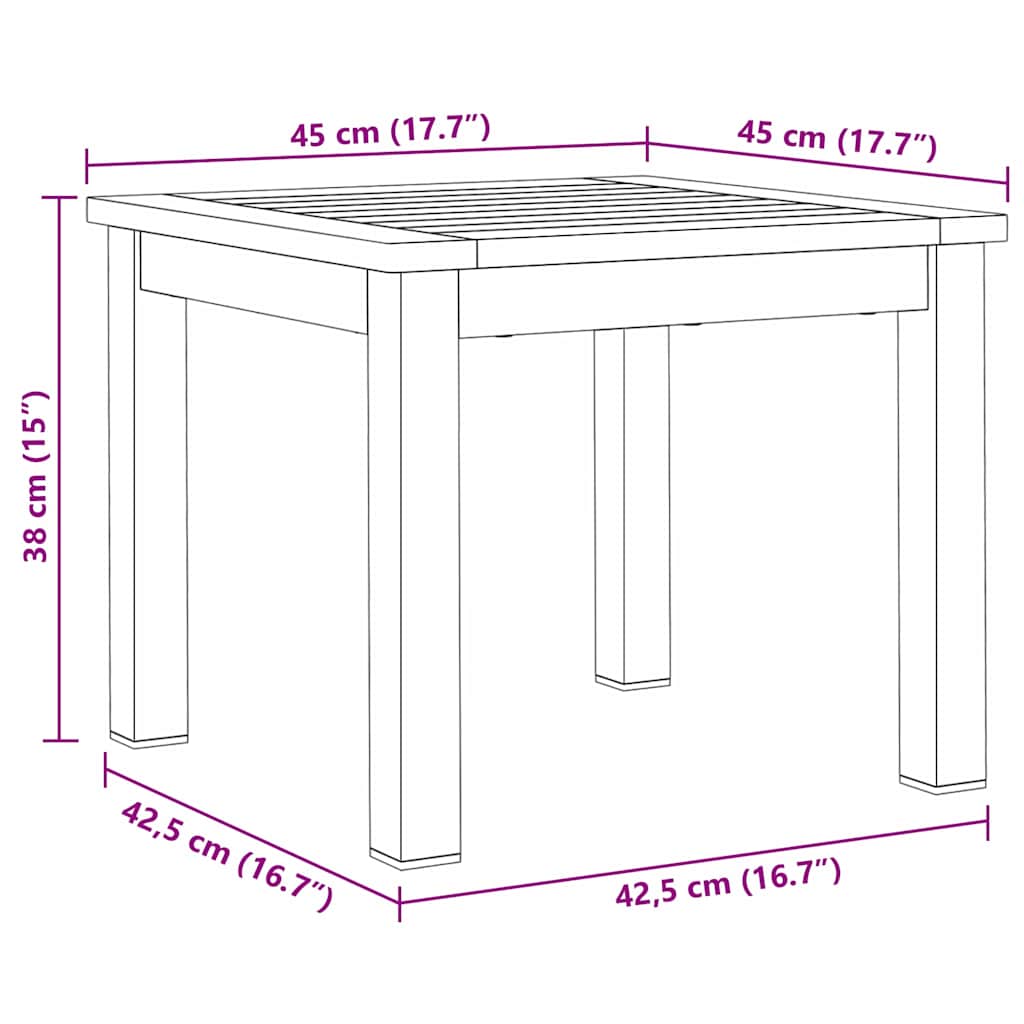 Garden Dining Set 3 Pcs Brown and Black
