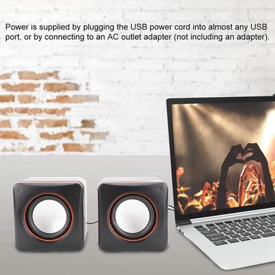 Kabelgebundene Computer-Gaming-Lautsprecher Mini USB-betriebenes Dual-Stereo-Lautsprechersystem für Computer Laptops Desktops