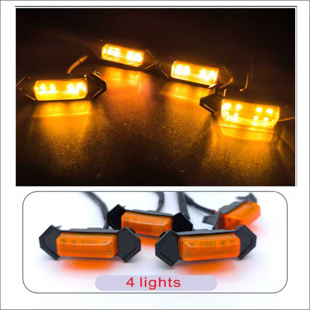 

Автомобільна решітка сітка жовте світло денний ходовий вогонь пікап вантажівка світлодіодний декоративний попереджувальний світло модифікація