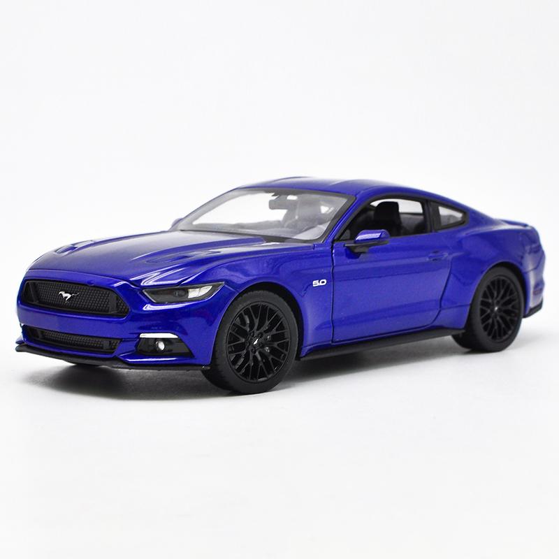 WELLY 1/24 Ford Mustang GT 2015 Alloy Car Model Diecast Toy Vehicle High Simitation Cars Toys for Children Kids Gifts