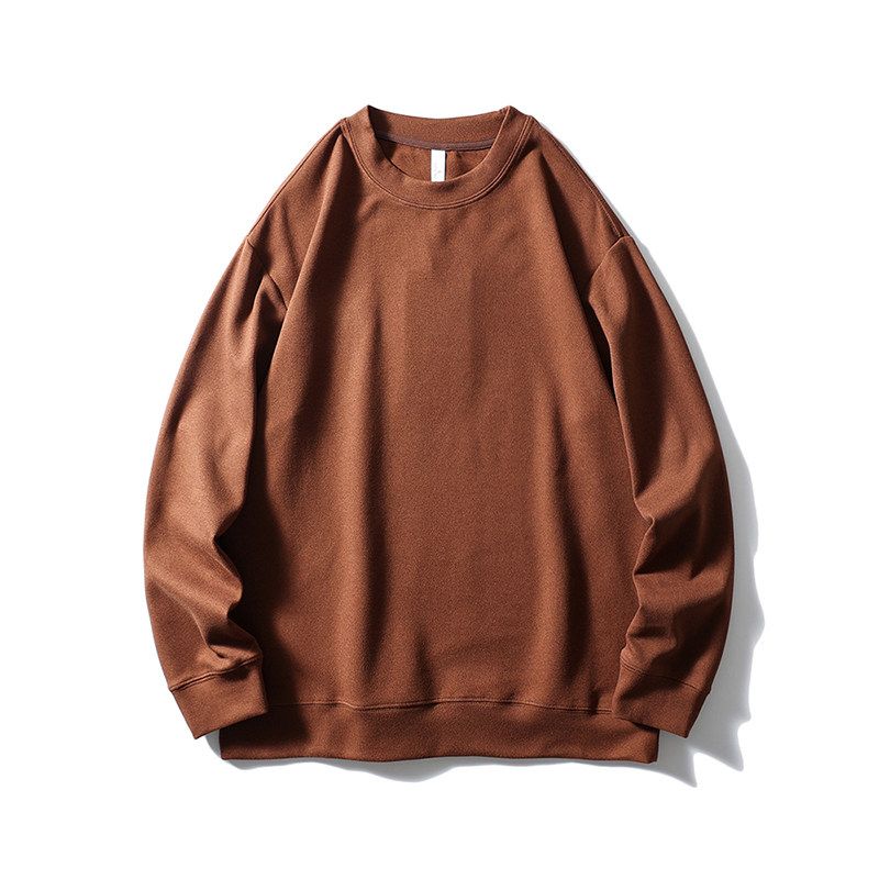 Dralon Sweatshirt Men Long Sleeves Fleece-lined Thickened 2024 New Arrival Spring and Autumn Bottoming Shirt Export Men's Clothing Outwear