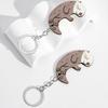 Wooden Otter Couple Keychain Pendant - Valentine's Gift for Partners and Friends
