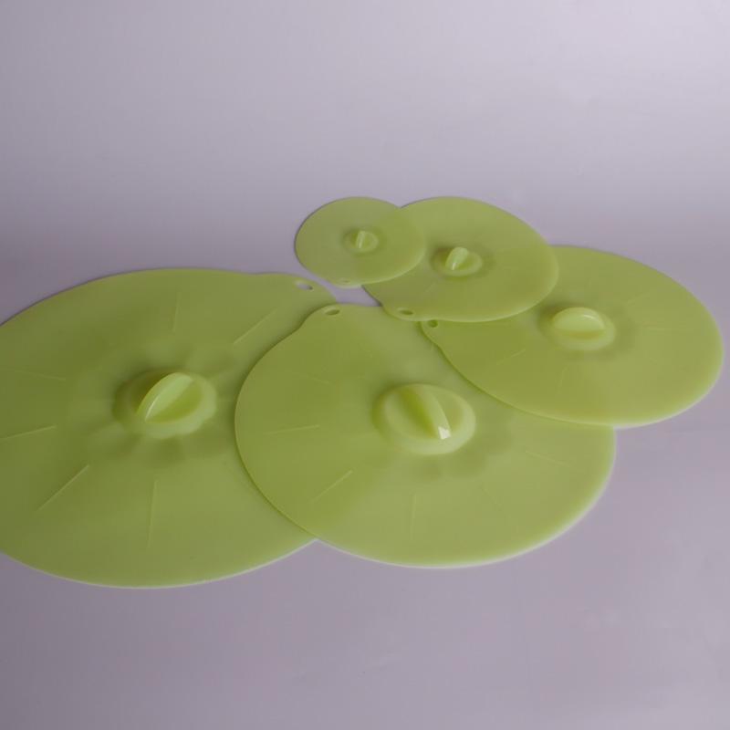 5-Piece set, food-grade silicone fresh-keeping lid, glass bowl, food fresh-keeping box lid. Set of 5