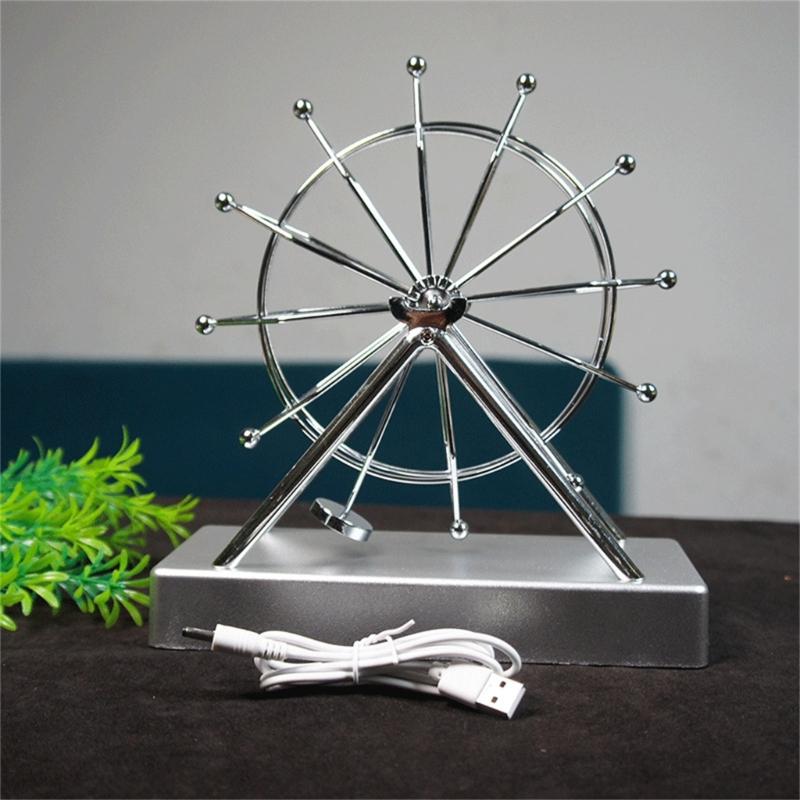 Macchina del Moto Perpetuo Elettrica Ruota Panoramica Bilancia Giocattolo da Scrivania Ornamento Decorativo Kinetiche Opere d'Arte per Arredamento Casa