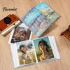 Album Photo Résistant à la Compression Style Peinture à l'Huile, Album à Poches Coulissantes Style Dessin Animé Livre de Souvenirs pour Enfants, Papier Épais Couverture Durable Rangement Transparent