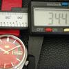 VINTAGE SEIKO 5 AUTOMATIC 7S26A JAPAN MENS RED COLOR DIAL WATCH a702616-1 R209-a702616