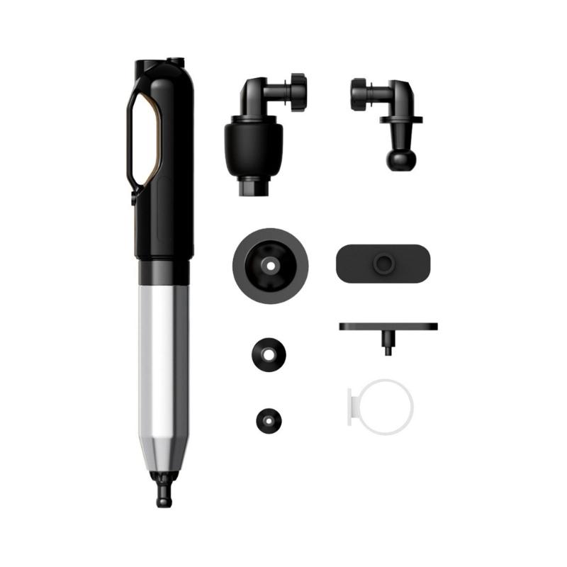 

Reliable Stainless Steel Toilet Unclogger Featuring Live Pressure Display For Fast Blockage Removal чорний
