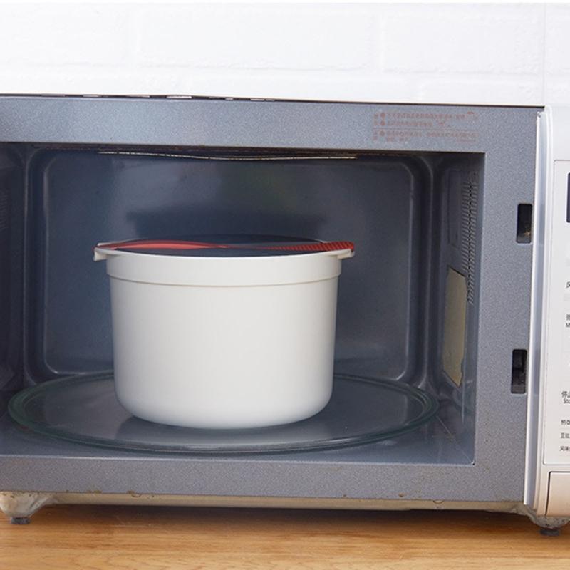 Durable Microwave Food Container Cooker Practical Microwave Cooker Innovative Microwave Rice Cooker for Healthy Cooking