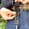 Nylon Tessuto Camping Escursionismo Nastro di Nylon Portachiavi Molle Zaino Triangolare Marsupio con Gancio di Fissaggio Fibbia Strumento da Arrampicata