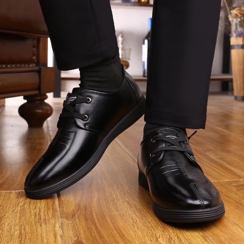 2024 New Men's Business Dress Shoes Genuine Leather England Fashion Casual Oxfords Shoes Classic Men Leather Dress Shoes Loafers
