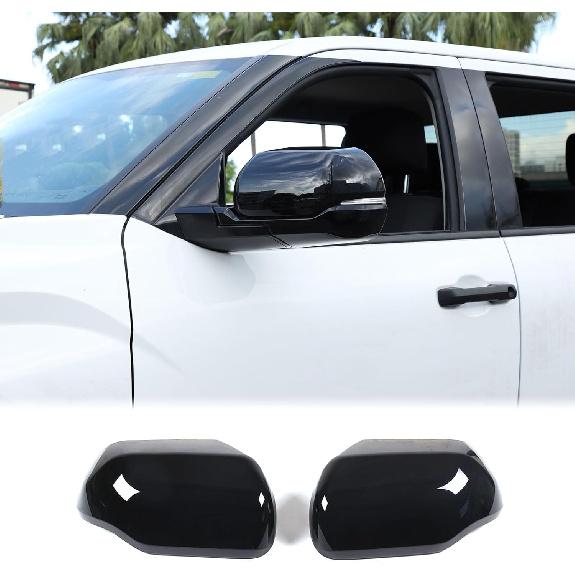 Car Door Rear View Mirror Cap Trim Cover Compatible With Toyota Tundra/Sequoia -2025 Outside Side Rearview Mirror Protector Decoration ABS
