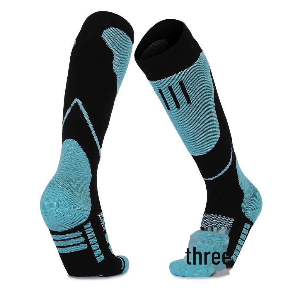 Thick Warm Merino Wool Long Snow Socks: Quick-Drying, Non-Slip, Wear-Resistant for Skiing