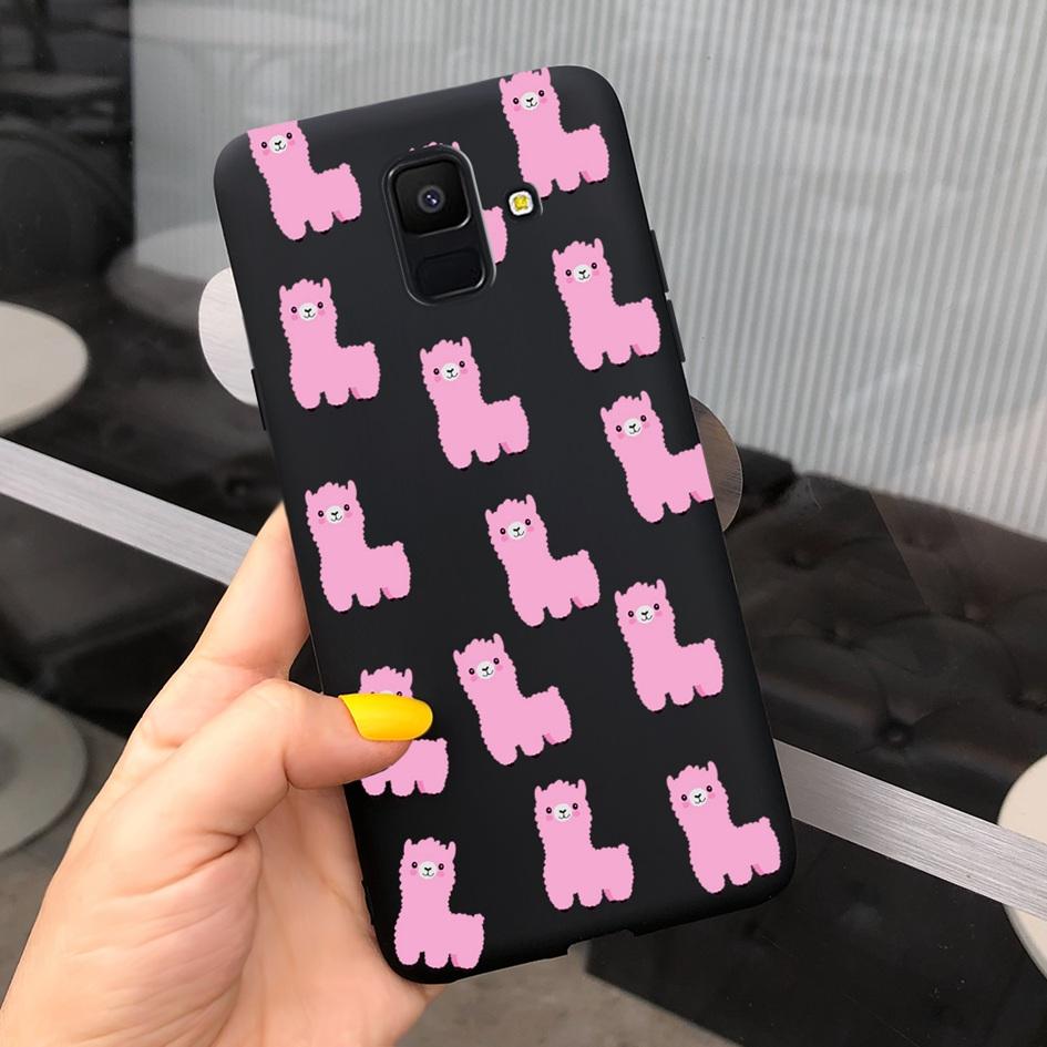 For Samsung Galaxy A6 2018 Case SM-A600F Cute Sunflower Astronaut Phone Cover For Samsung A6 Plus 2018 A6Plus A6+ SM-A605F Coque