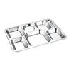 201 Stainless Steel 7-Compartment Lunch Tray
