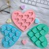 10Cavity Small Love Shaped Silicone Candy Mould Chocolate Pudding Dessert Cake Baking Mould Kitchen Tool Candle Soap Making