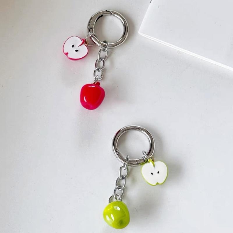 Realistic Fruit Pendant Keychain Charm Creative Hanging Ornament For Bag Decorations Jewelry Accessories