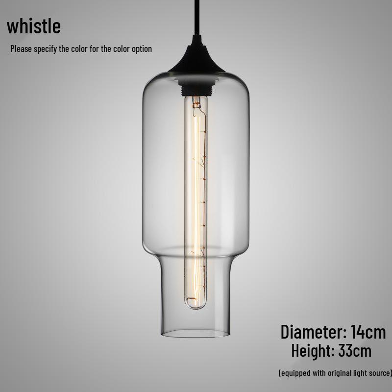 Nordic Retro Glass Pendant Light for Bar, Cafe, or Restaurant – Simple, Creative Single Head Lampshade Lighting