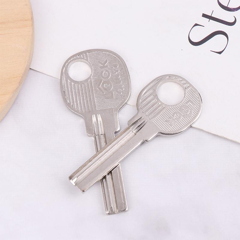 10Pcs Silver Metal Key Embryo Square Key Blank Fingerprint Lock Password Lock Electric Door Lock Blank
