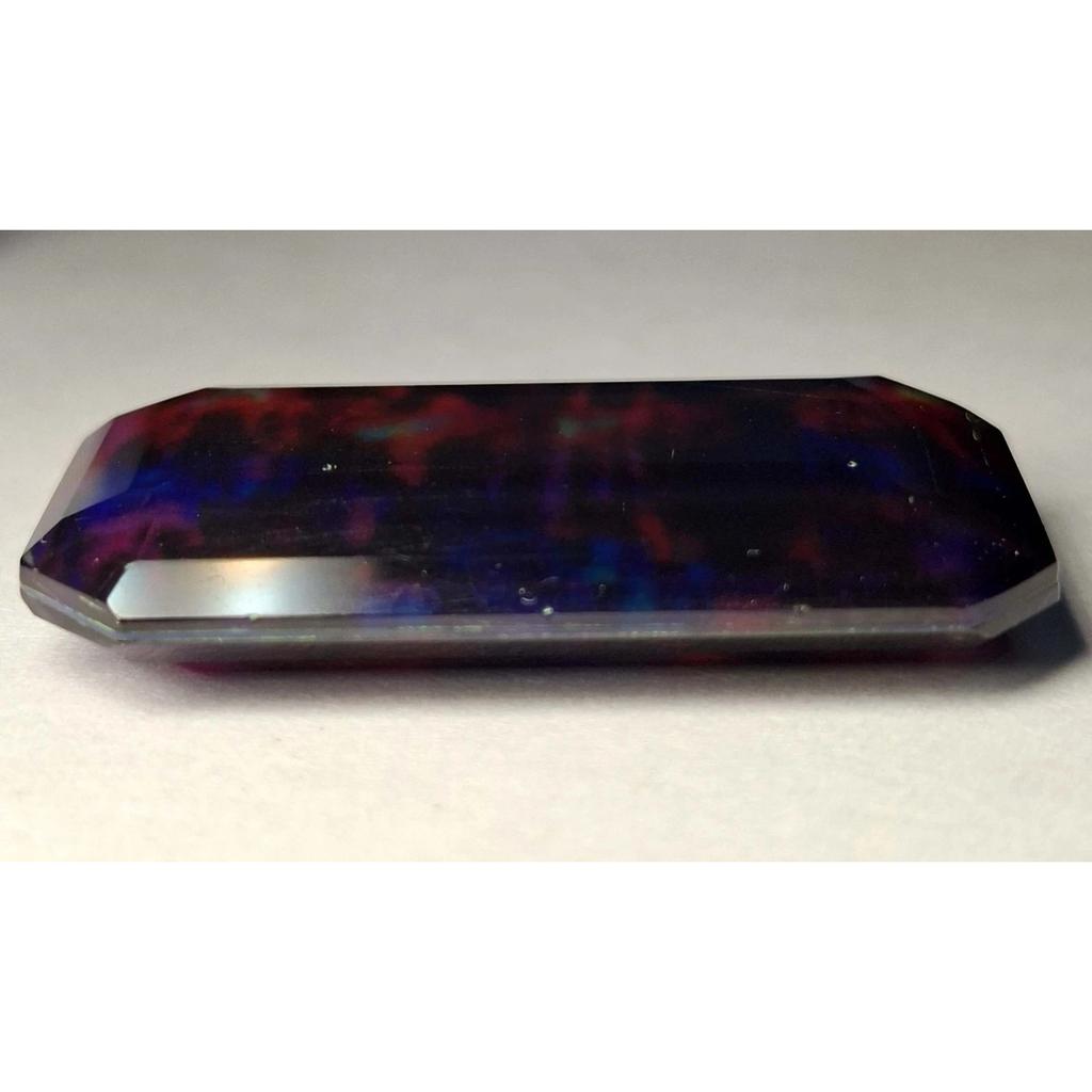 48-50 Ct Natural Ammolite Emerald Cut Flawless Certified Loose Gemstone
