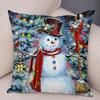 50 Style Merry Christmas Cushion Cover Decor Cute Cartoon Santa Claus Snowman Pillow Case Soft Plush Pillowcase for Sofa Home