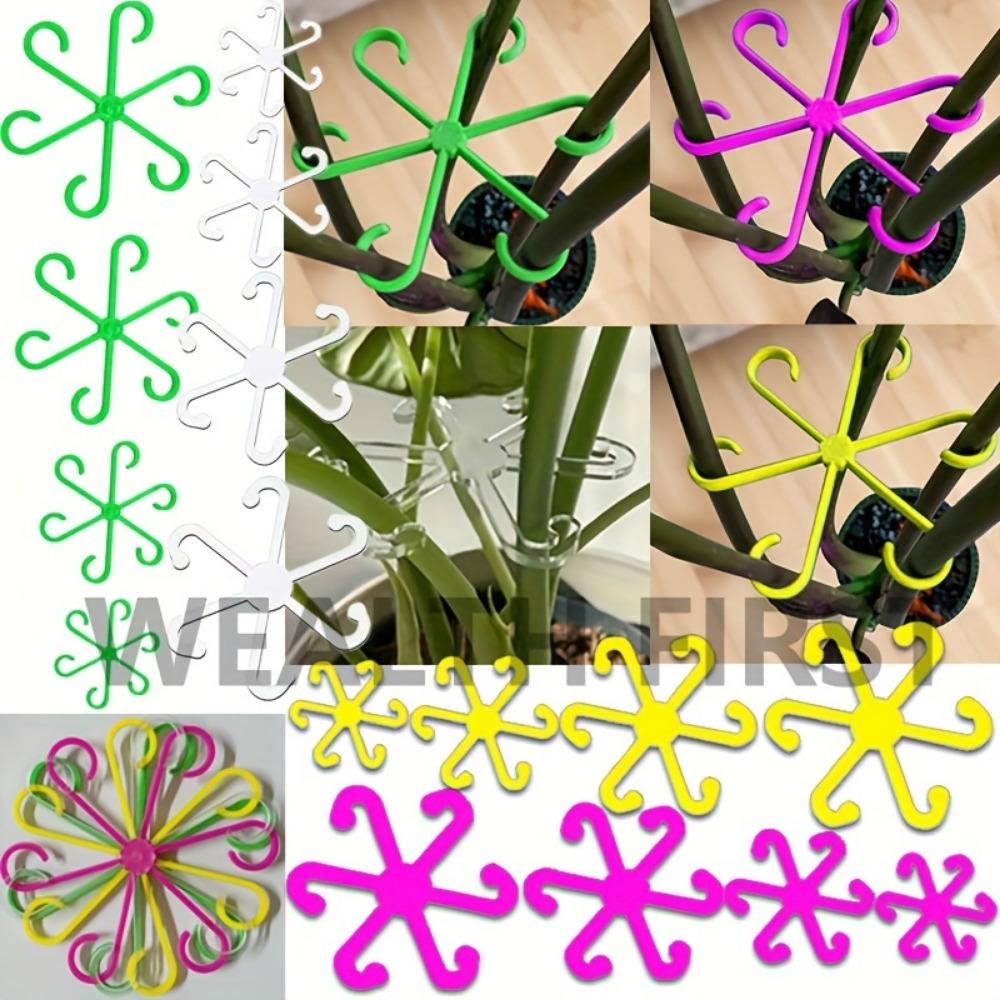 Clipsuri Suport Plante Pachet 4- Cleme Durabile pentru Tulpini pentru Plante Agățătoare din Plastic- Material Plastic