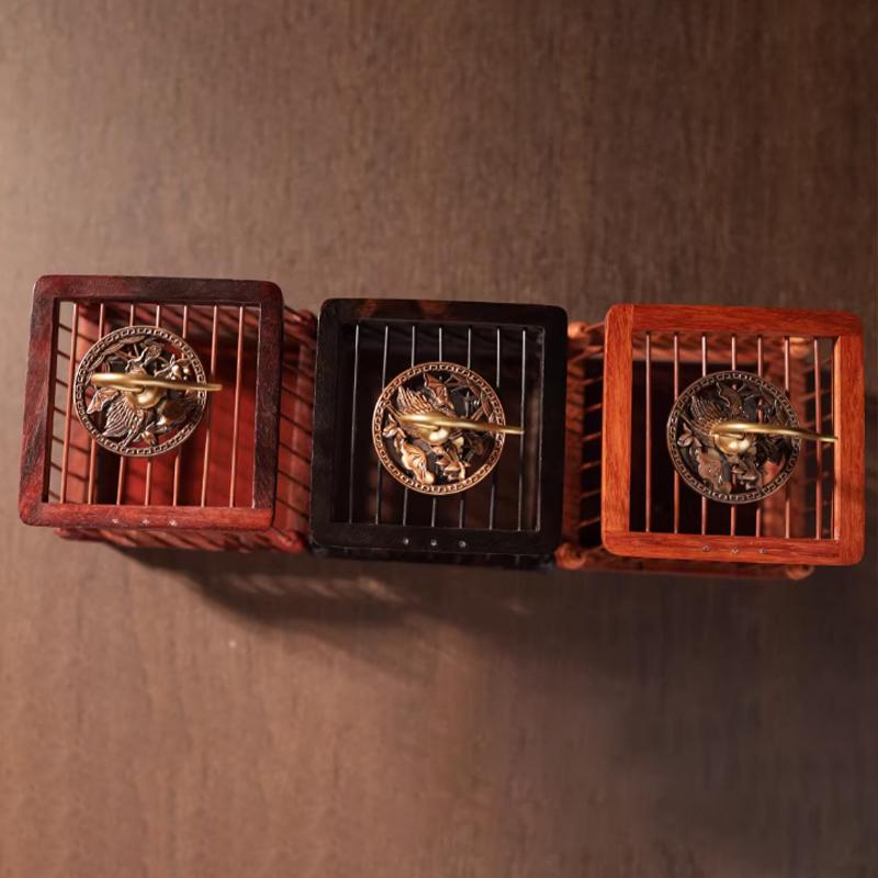 9x7.5cm Grasshopper Cage Cricket Insect Pet Cage House Catcher Feeding Wood Cage Small Parrots Finch Pets Birdcages New