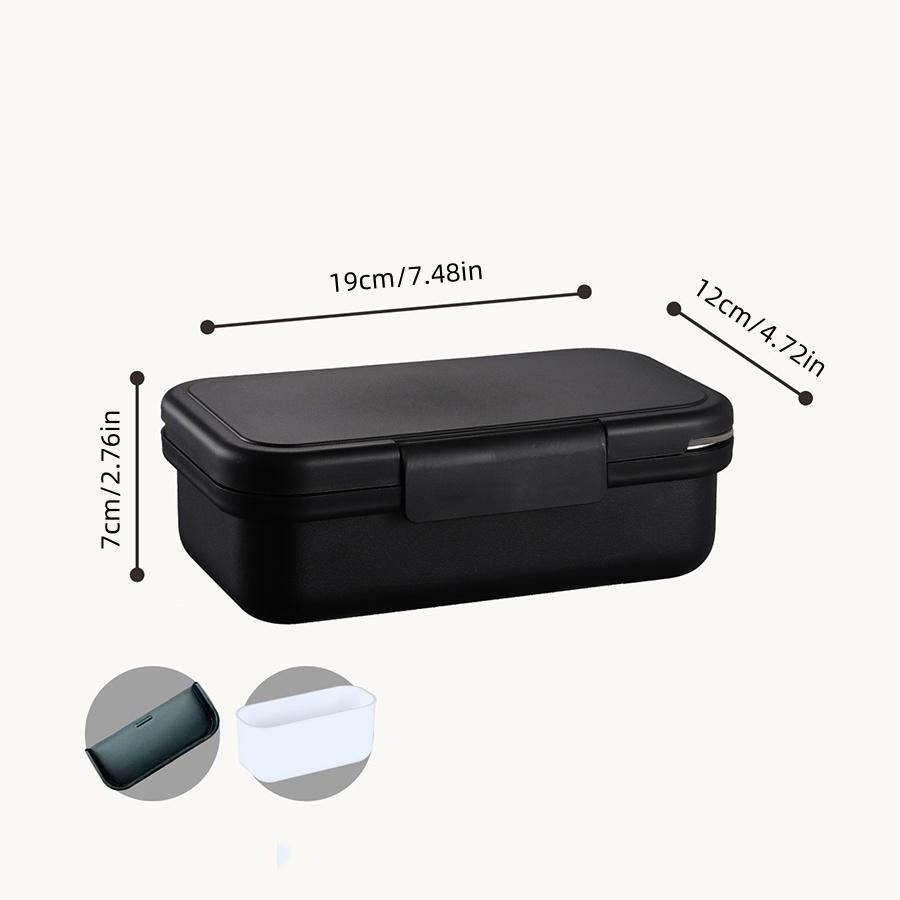 

Bento Box Stainless Steel Lunch Box for Adults Portable Lunch Box Food Container Good Insulation for Outdoor Camping Picnic чёрный