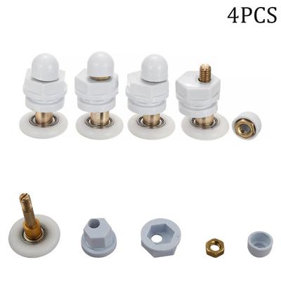 Shower Door Rollers Runners 4-8mm Glass Doors 4pcs