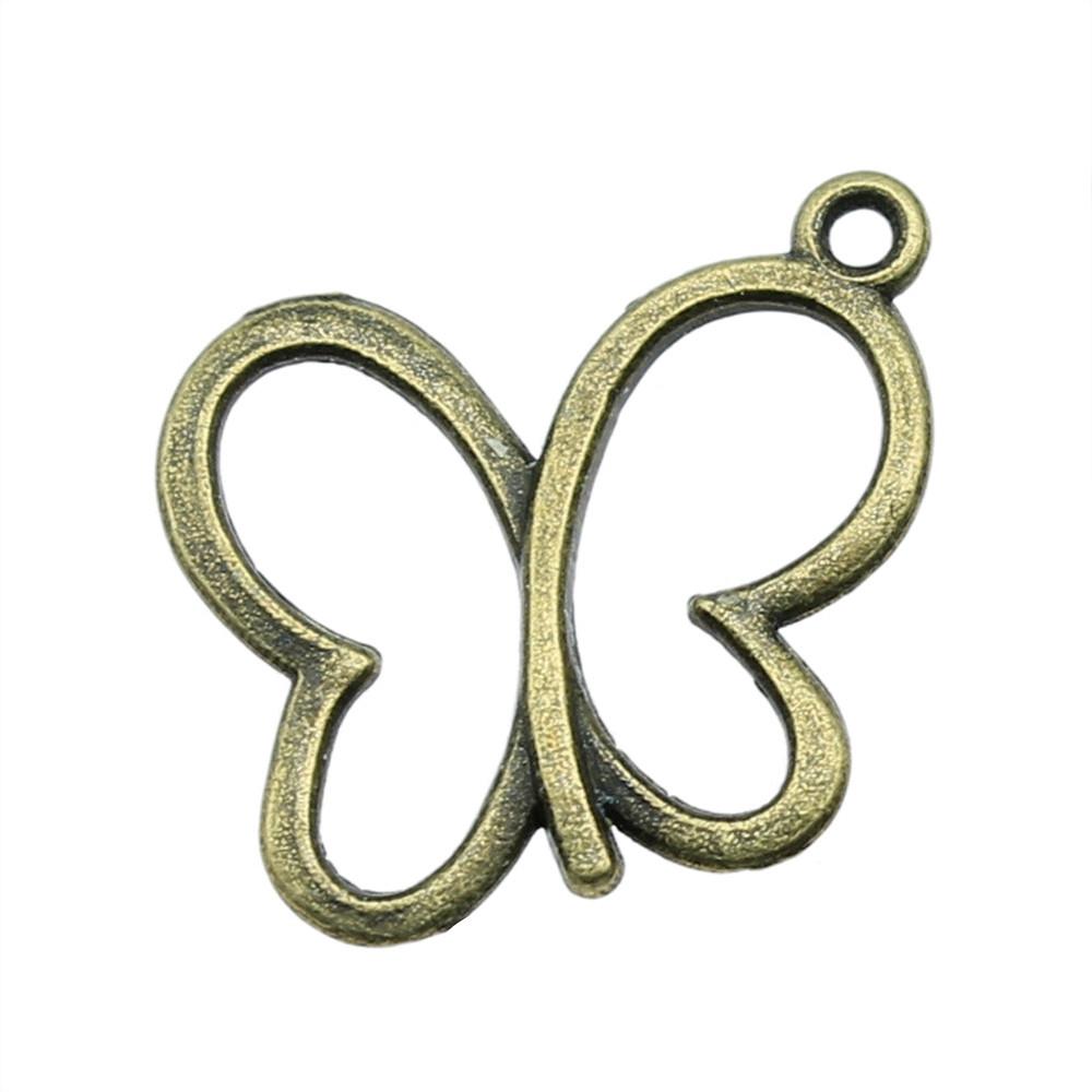 Butterfly Charms Simple Pendants For Minimalist DIY Jewelry Making
