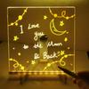 Personalized LED Night Light - Erasable Acrylic USB Message Board Kids Drawing Board Birthday Gift