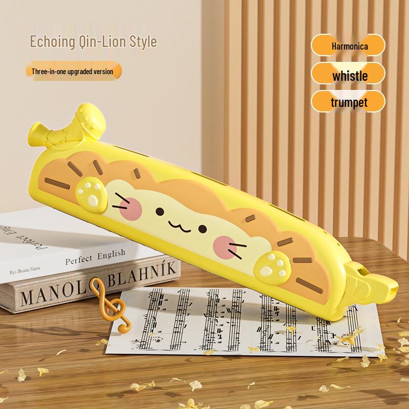 

Детская губная гармошка игрушка музыкальный инструмент – детская свистулька-труба для упражнений на объем легких и раннего развития