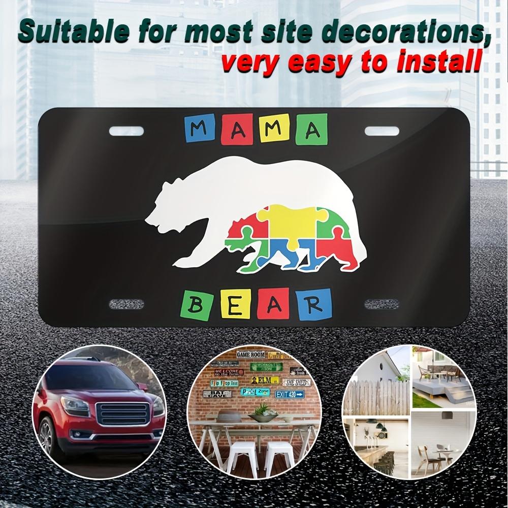 Aluminum Metal Wall Art Sign Retro D Flat Panel Durable Metal Plaqu Easy Mounting Holes for Homefor Cave Office Decor 15x30cm(5.9x7.8inch)