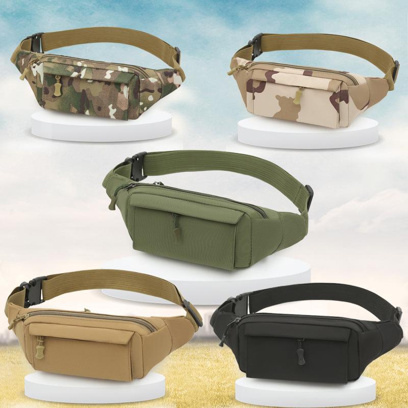 

Men s Waist Bag, Mobile Phone Bag, Multifunctional, Sports and Leisure Men s Bag, Outdoor, Camouflage Single Shoulder Diagonal Cross Bag, Chest Bag чорний