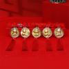 New Year'S Greetings Car Gold Foil Pendant Hanging Decoration 2026 Festival Golden Foil Car Hanging Tassels Festival Party Decor