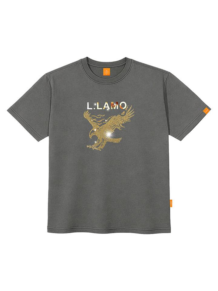 Ellamo Cubic Elamo Eagle Short Sleeve T-Shirt Unisex Plus Sizes S~4Xl
