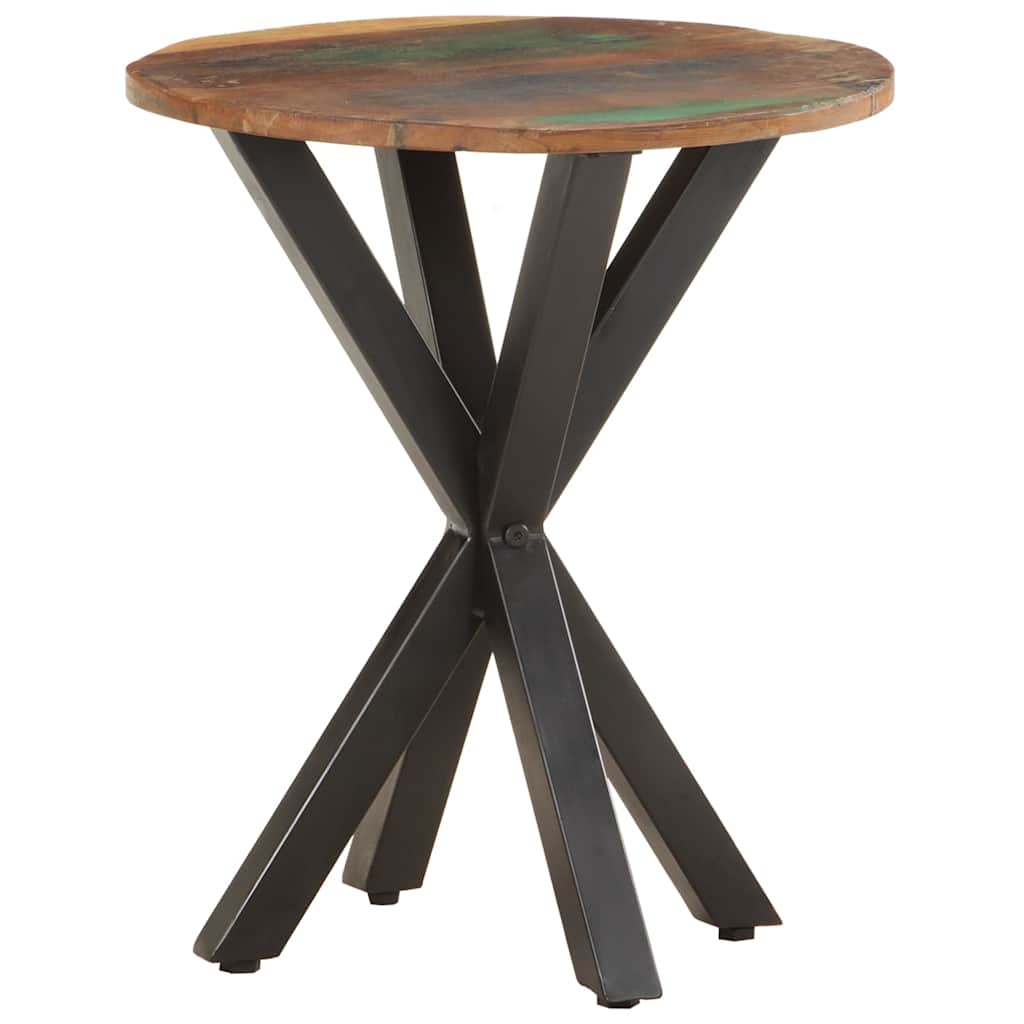 Side Table 48 X 48 X 56 Cm Reclaimed Solid Wood
