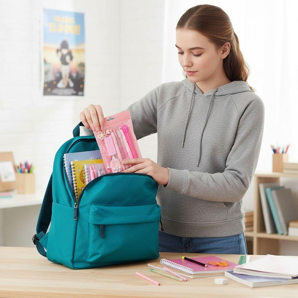 Macaron Color Stationery Set 8-in-1 Highlighter INS Ballpoint Pen  Students Gift