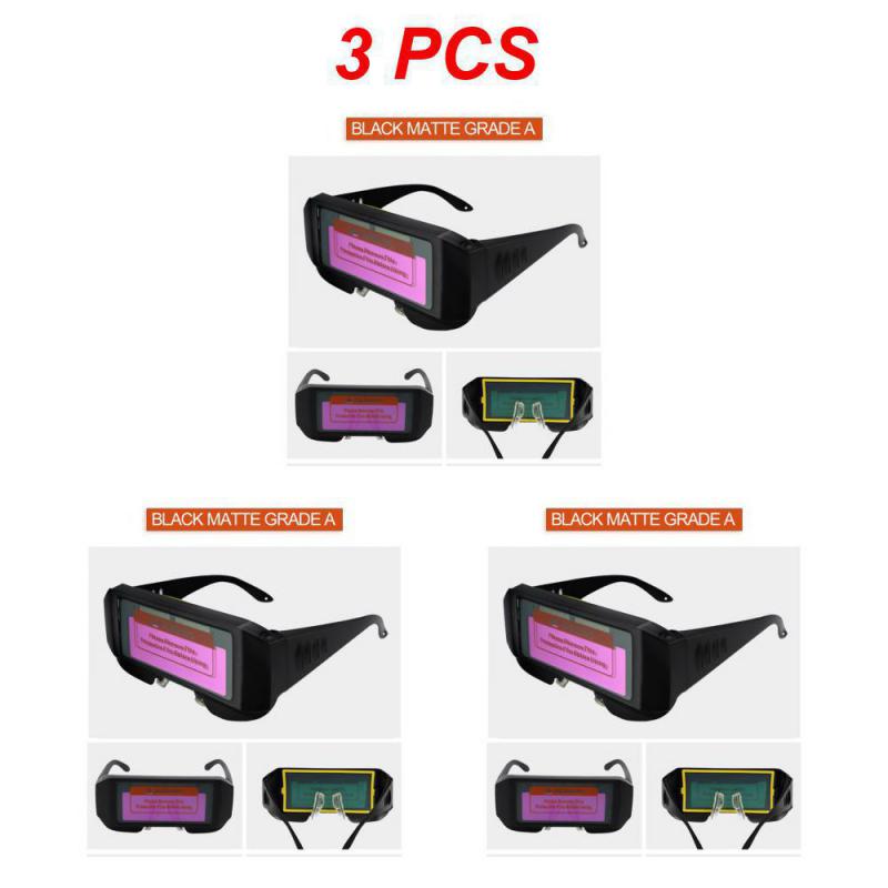 Automatic Dimming Welding Glasses Light Change Auto Darkening Anti- Eyes Shield Goggle for Welding Masks EyeGlasses Accessories